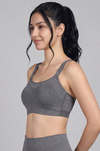 Zelocity High Impact Quick Dry Sports Bra - Ashes Of Roses — thumbnail 5